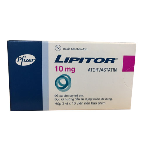 Thuốc tim mạch Lipittor 10mg